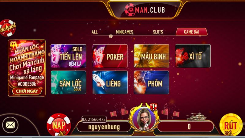 Lý do nên tham gia trải nghiệm tại game bài Manclub