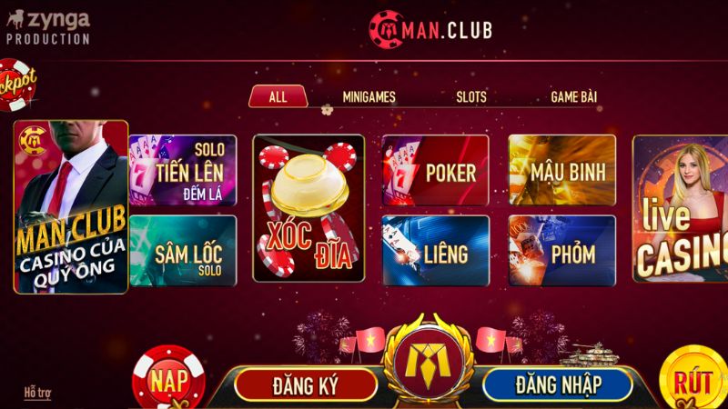 Truy cập trang chủ để đăng nhập ManClub